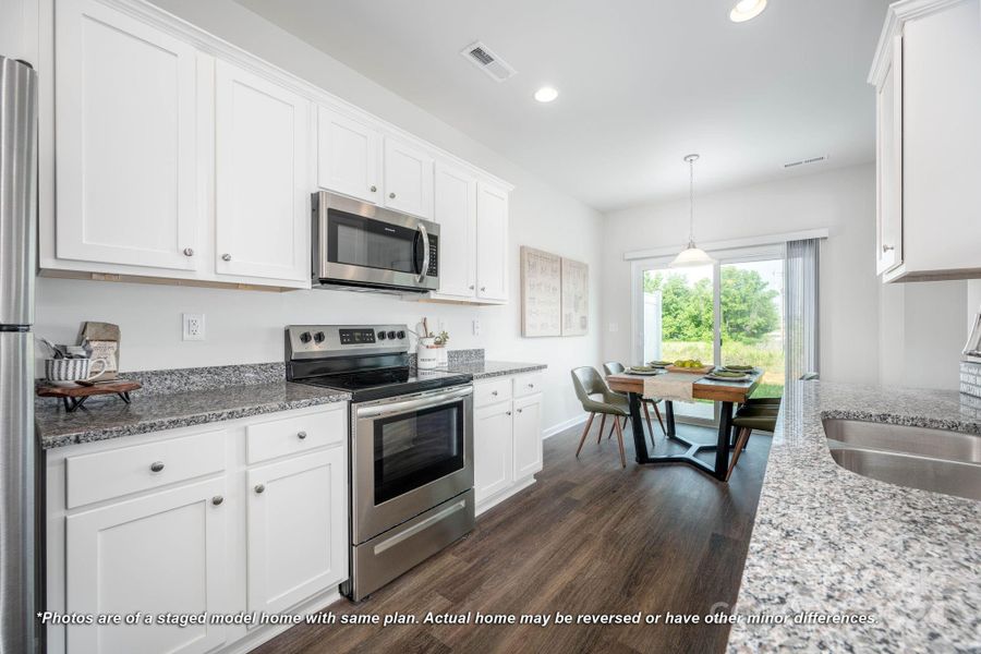 Plenty of counter and cabinet space