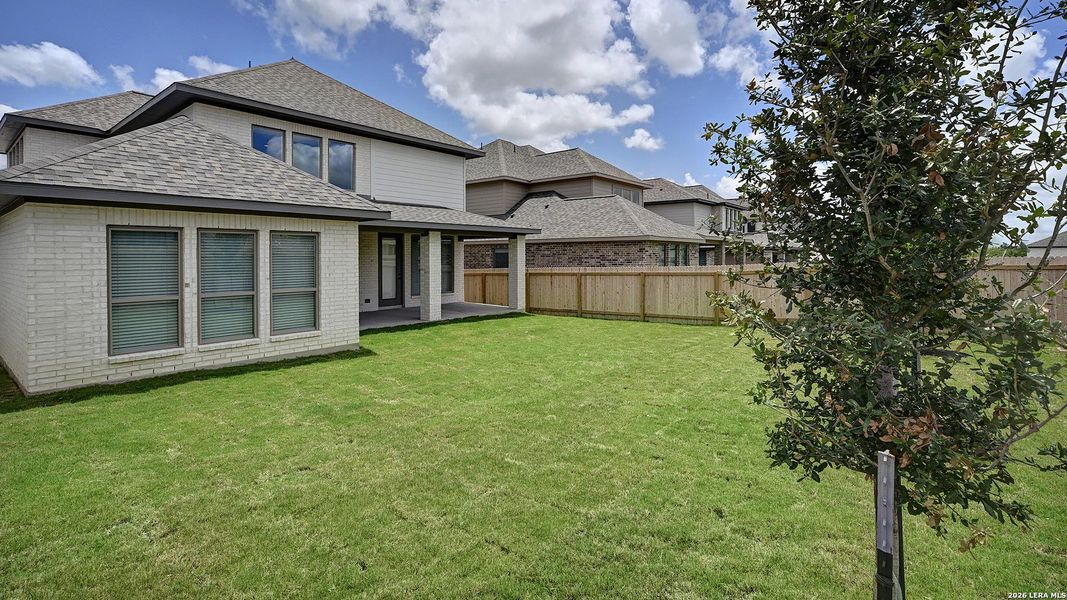 Exterior details and patio area of a home in Kallison Ranch, San Antonio (Image 4).