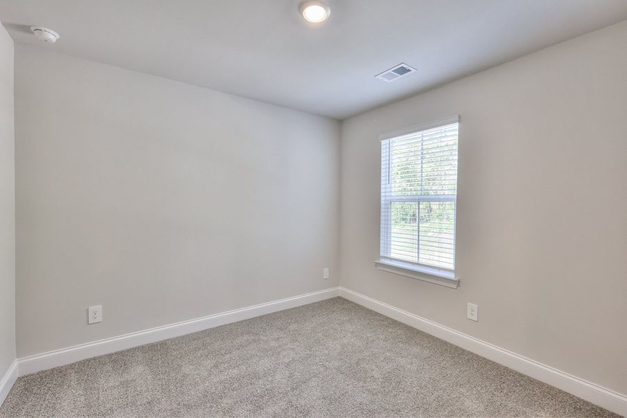 The Finley floorplan offers two secondary bedrooms. The Finley floorplan offers two secondary bedrooms.