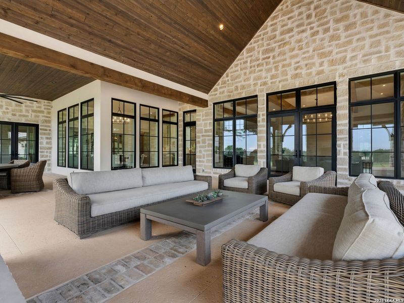 Exterior details and patio area of a home in , Boerne (Image 27).