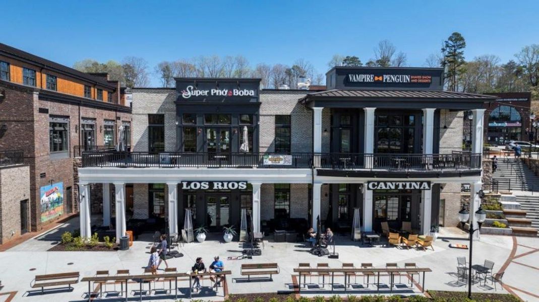 Front exterior of a new home in Haven Abbey, Cumming, GA, highlighting curb appeal (Image 2).