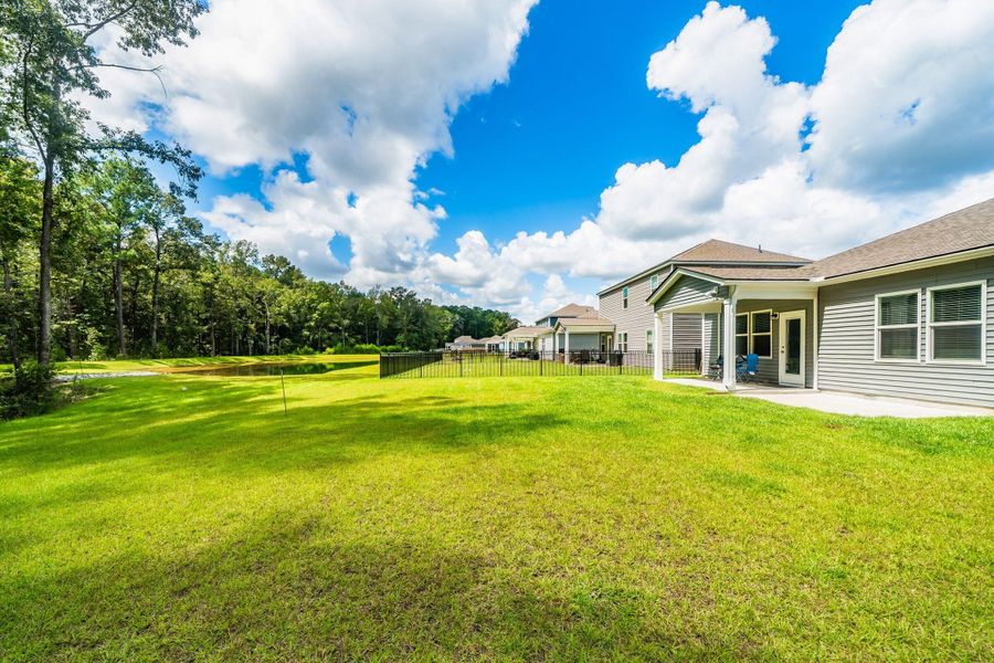 Exterior details and patio area of a home in , Huger (Image 28).