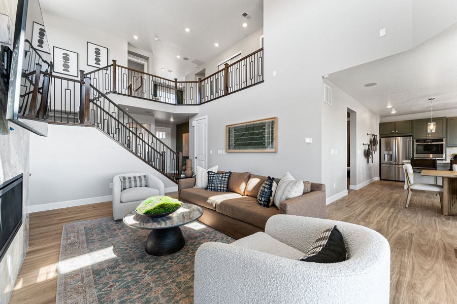 Representative furnished interior of a home built from the Windsor by Taylor Morrison in Macanta City Collection, Castle Rock (Image 9).