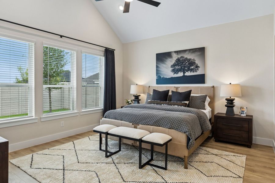 Furnished interior view inside a new home in Painted Tree Woodland West, McKinney (Image 16). Furnished interior view inside a new home in Painted Tree Woodland West, McKinney (Image 16).