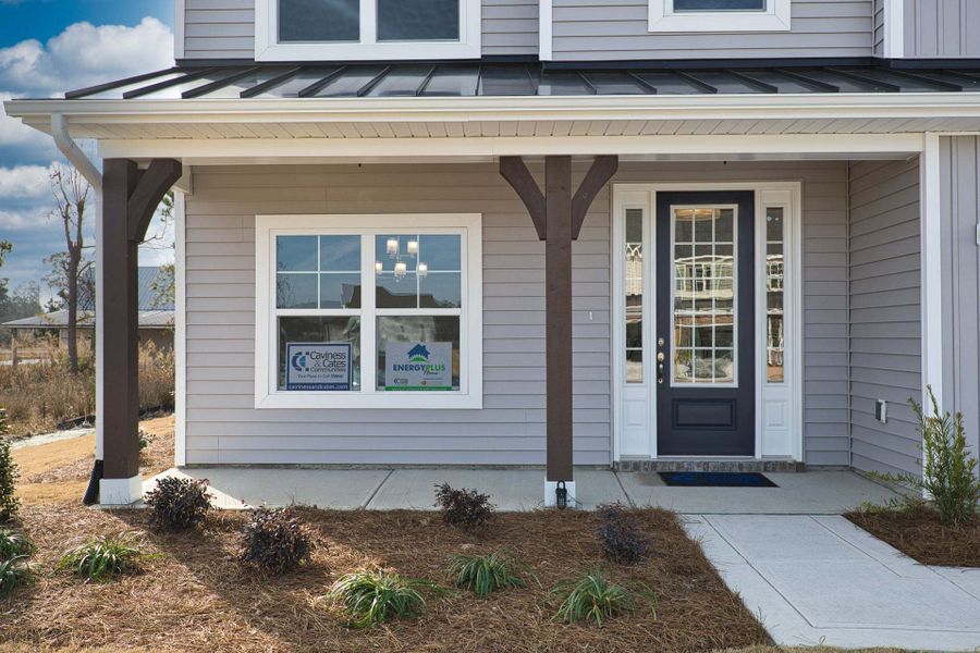 Representative exterior photo of a completed home built from the Drayton by Caviness & Cates Communities in Bartlett Manor, Youngsville, NC (Image 120).