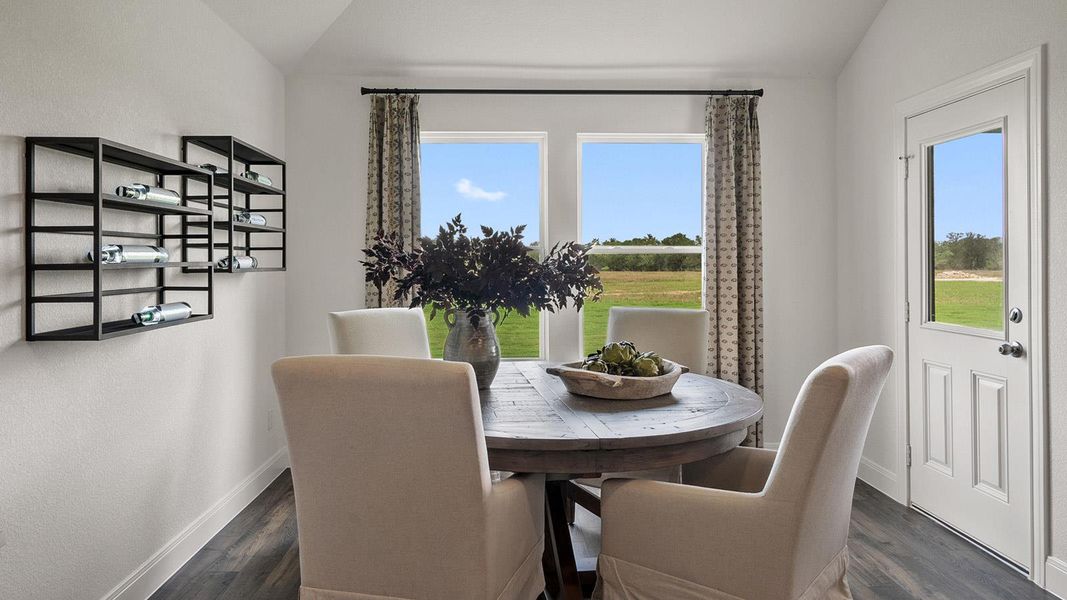 Furnished interior view inside a new home in Railhead, Cedar Creek (Image 8).