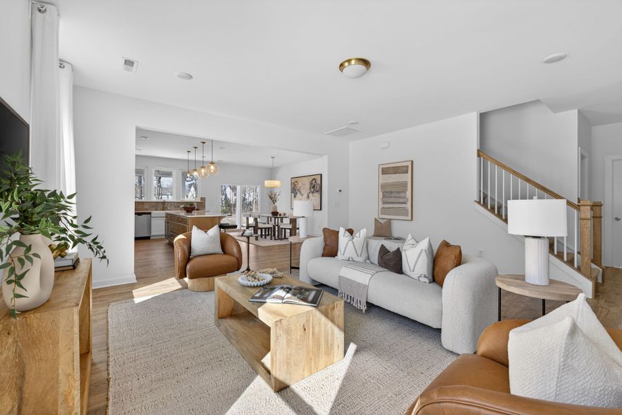 Furnished interior view inside a new home in Copper Ridge at Flowers Plantation, Clayton (Image 14).