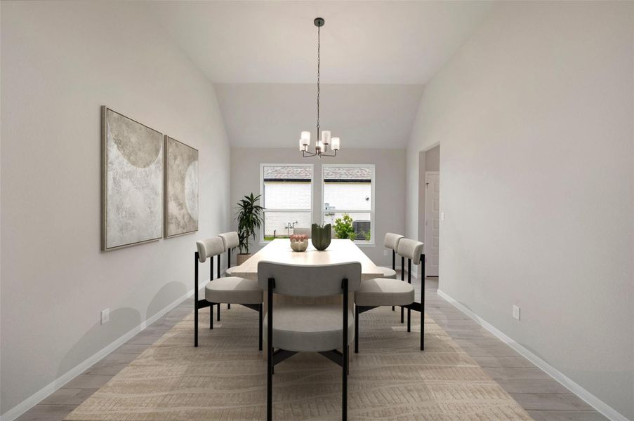 Elegant dining room (*Photo not of actual home and used for illustration purposes only.)