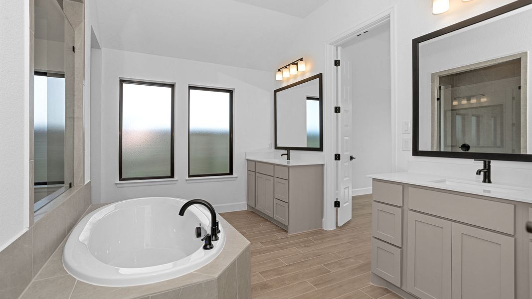 Furnished interior view inside a new home in Legacy, League City (Image 6).