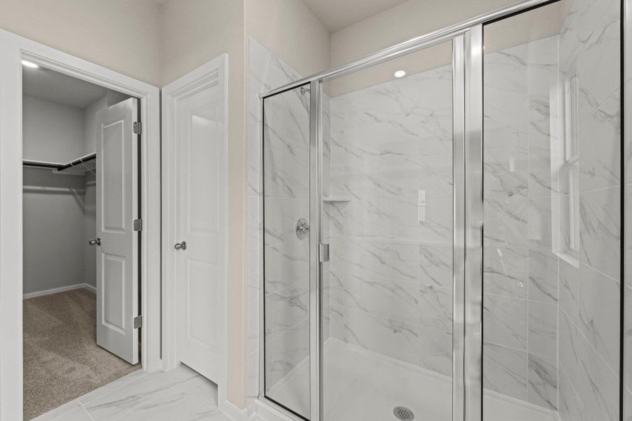 Walk-in shower in Primary Bath Walk-in shower in Primary Bath