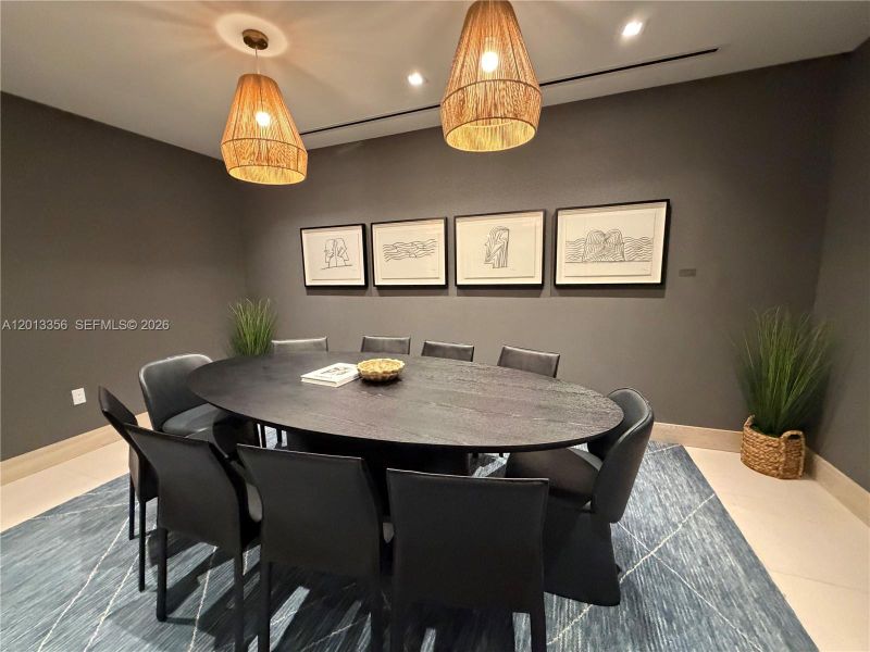 Furnished interior view inside a new home in , Miami (Image 16).