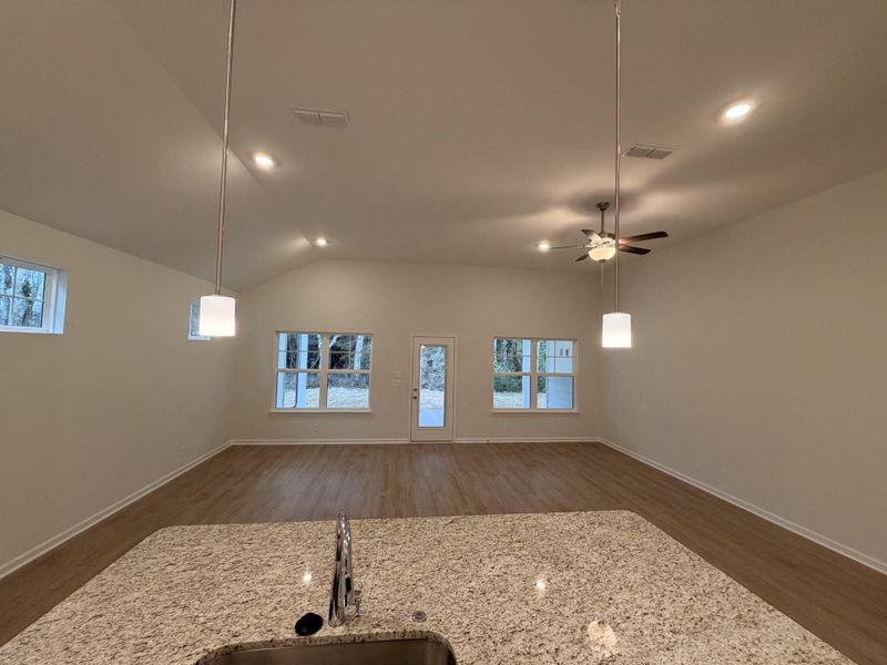 Stock Photo: View from the Kitchen Island