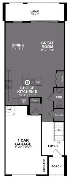 2D floor plan layout of this home in Towns at Riverwalk, Sanford, FL (Image 4). 2D floor plan layout of this home in Towns at Riverwalk, Sanford, FL (Image 4).