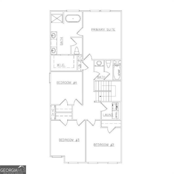 2D floor plan layout of this home in Carolina, Palmetto, GA (Image 4).
