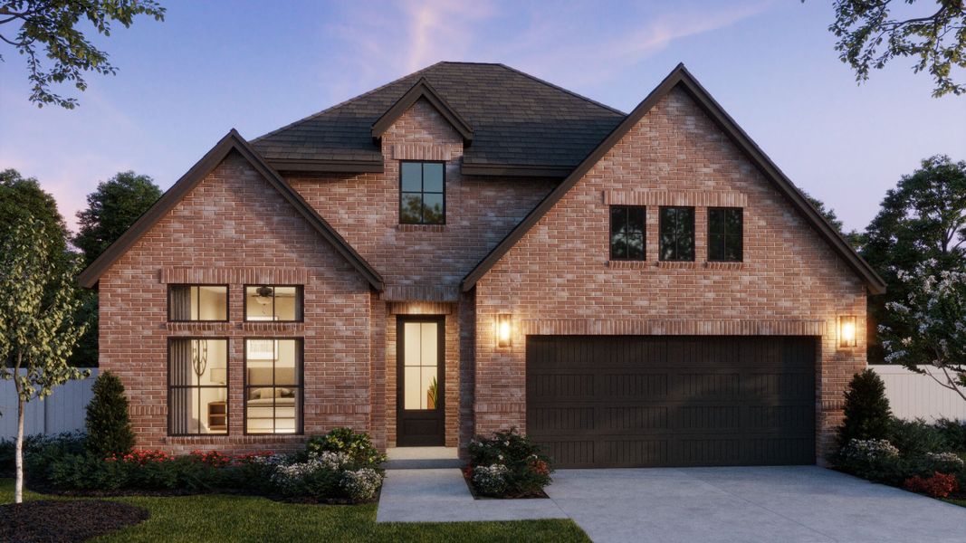 Representative exterior photo of a completed home built from the Chapelle II by Normandy Homes in Painted Tree - Woodland West, McKinney, TX (Image 2).