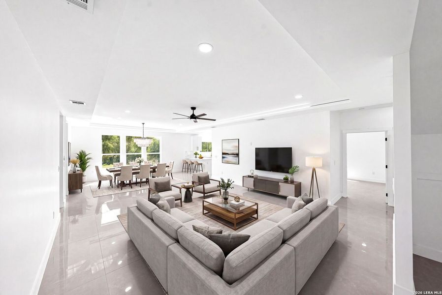 Furnished interior view inside a new home in , Kyle (Image 39).
