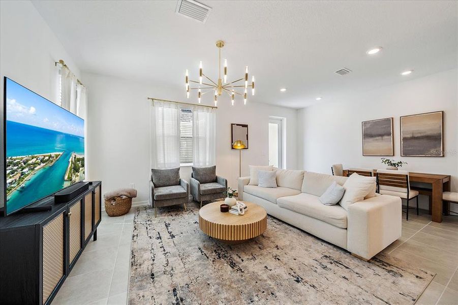 Furnished interior view inside a new home in , Sarasota (Image 10).