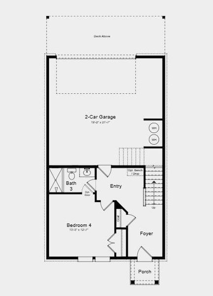 2D floor plan layout of this home in Dreycott, Lawrenceville, GA (Image 3).