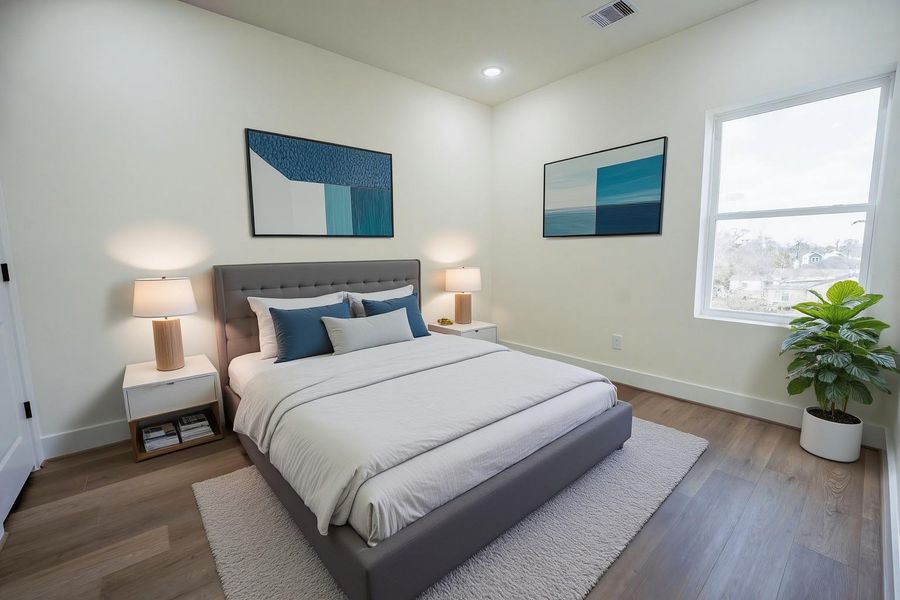 Furnished interior view inside a new home in , Houston (Image 9).