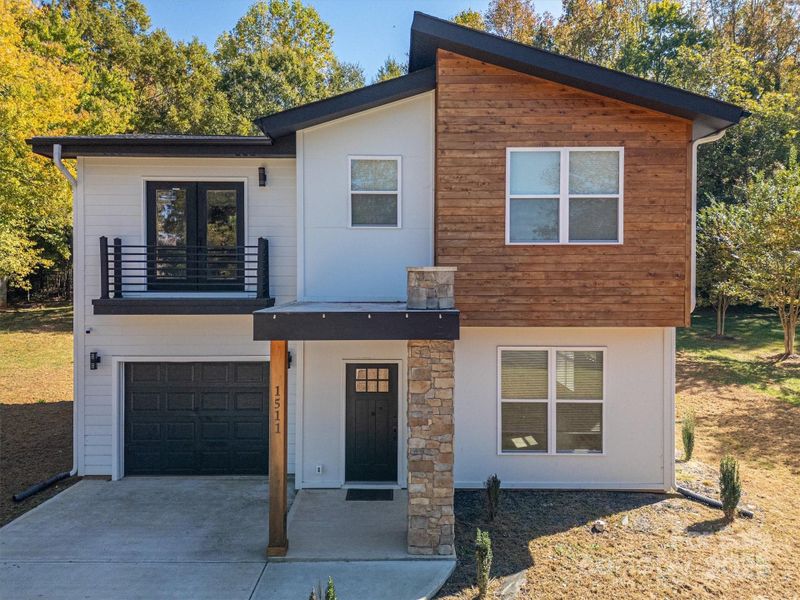 Front exterior of a new home in , Shelby, NC, highlighting curb appeal (Image 25).