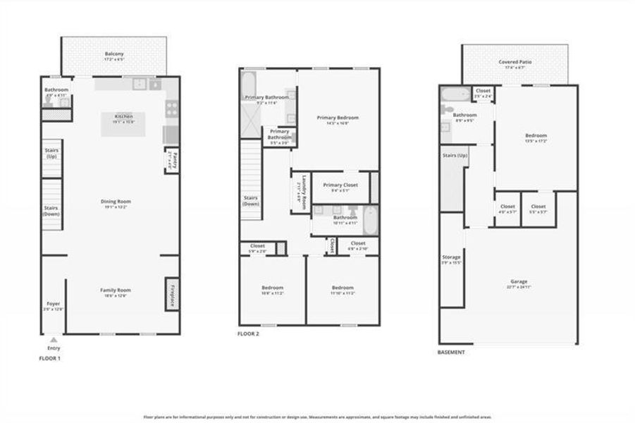 2D floor plan layout of this home in Skyview On Broad, Sugar Hill, GA (Image 7).
