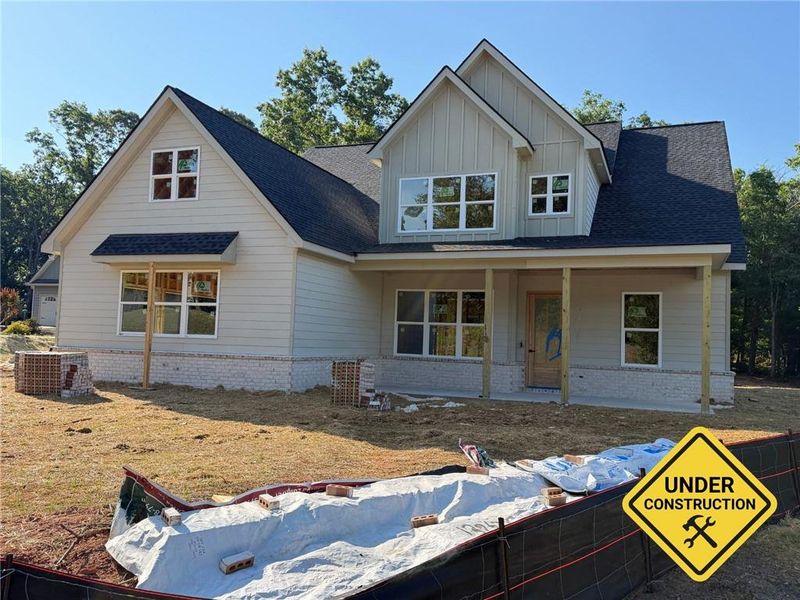 In-progress construction of a new home in , Lula, GA (Image 7).
