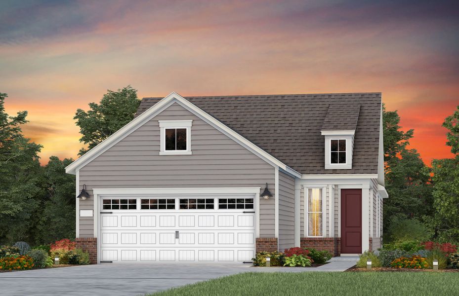 Representative exterior photo of a completed home built from the Compass by Del Webb in Del Webb at Chatham Park, Pittsboro, NC (Image 23).