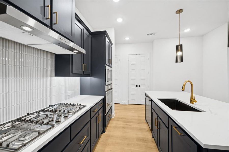 Close-up of interior finishes inside a home in Mantua Point Gardens, Van Alstyne (Image 14).