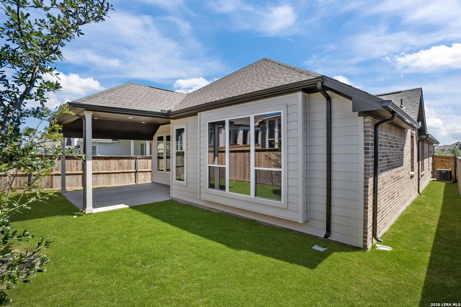 Exterior details and patio area of a home in Mayfair, New Braunfels (Image 4).