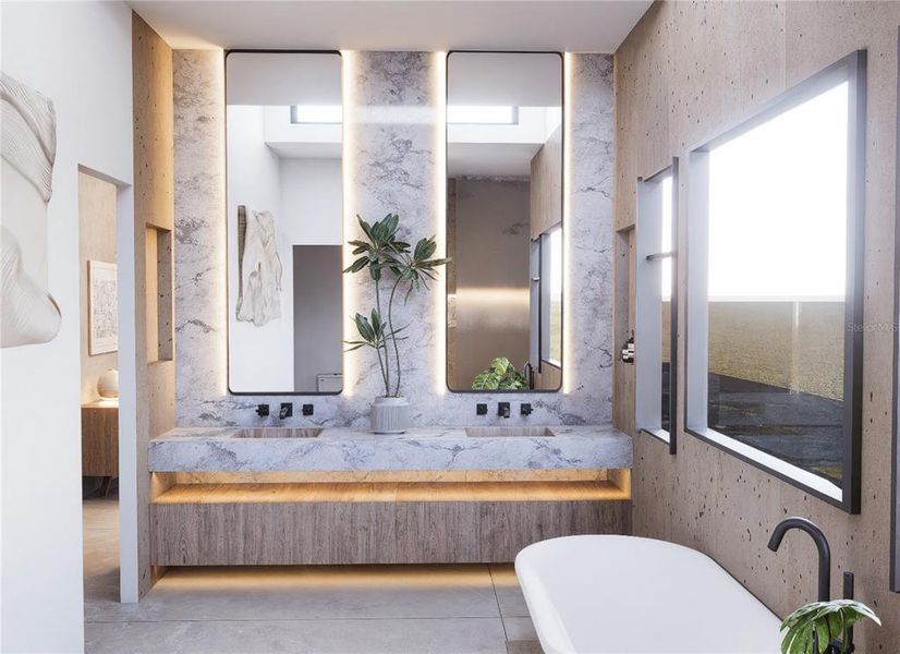 Furnished interior view inside a new home in , Sarasota (Image 24).