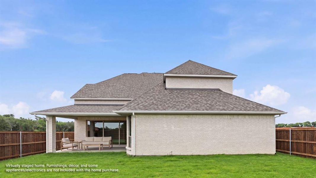 Exterior details and patio area of a home in The Parks at Wilson Creek, Celina (Image 2).