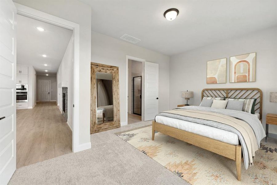 Furnished interior view inside a new home in Myrtle Creek, Waxahachie (Image 8). Furnished interior view inside a new home in Myrtle Creek, Waxahachie (Image 8).