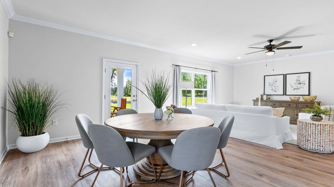 Furnished interior view inside a new home in Pine Dove Estates, Tallahassee (Image 13).