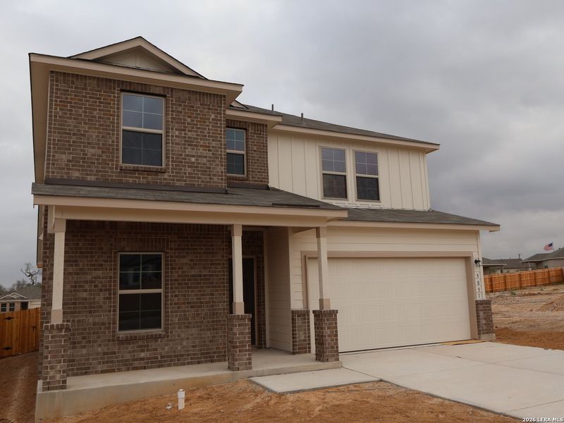 In-progress construction of a new home in Agave, San Antonio, TX (Image 40).