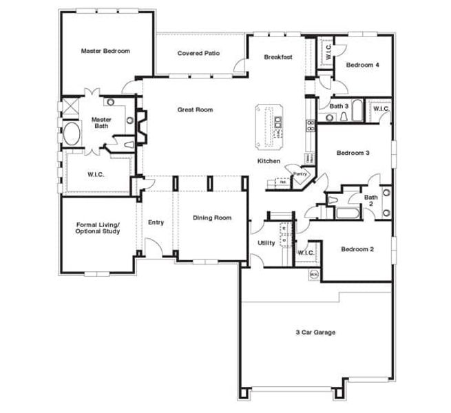 Positano Floor Plan Layout Highland Estates, San Antonio | Sitterle Homes Positano Floor Plan Layout Highland Estates, San Antonio | Sitterle Homes