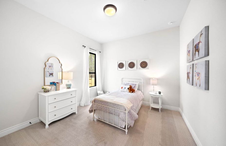 Representative furnished interior of a home built from the 3546 by Ravenna Homes in The Woodlands Hills 65′, Willis (Image 48).