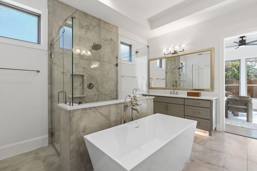 Furnished interior view inside a new home in , Houston (Image 33).