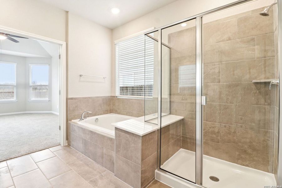 Furnished interior view inside a new home in Estancia Ranch - Classic Series, San Antonio (Image 10).