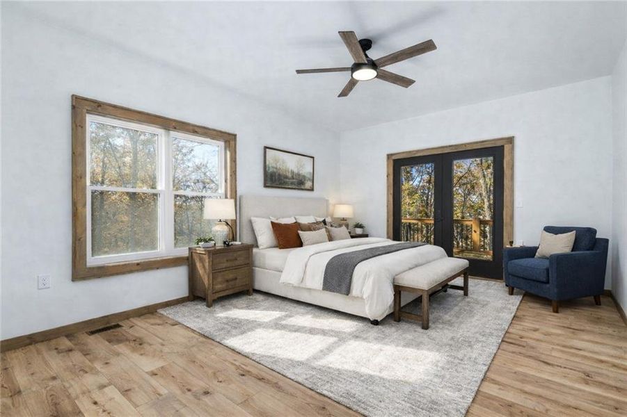 Furnished interior view inside a new home in , Ellijay (Image 18).