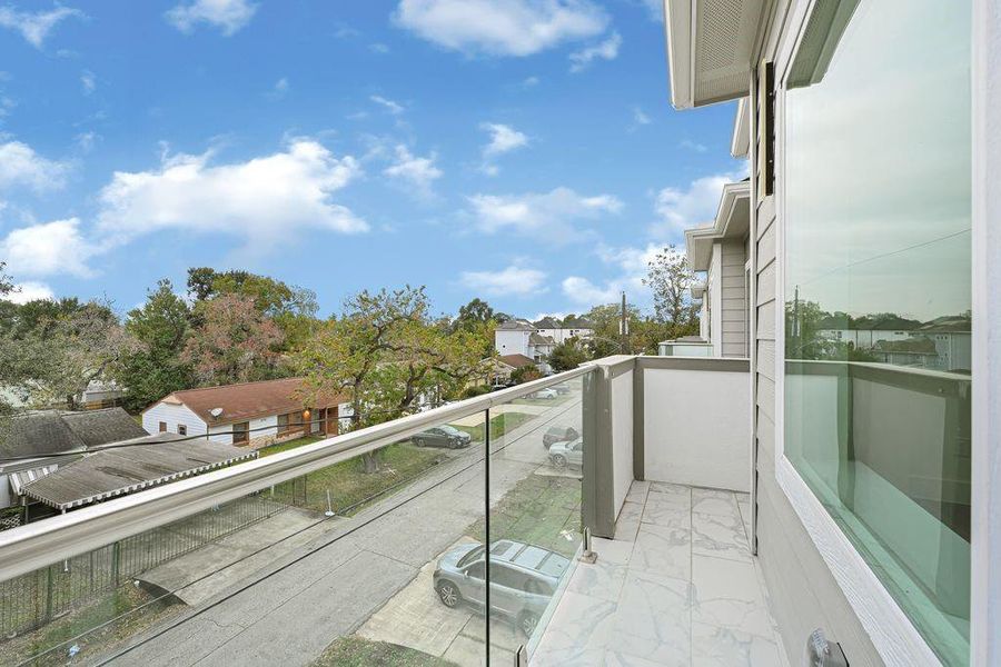 Exterior details and patio area of a home in , Houston (Image 4). Exterior details and patio area of a home in , Houston (Image 4).