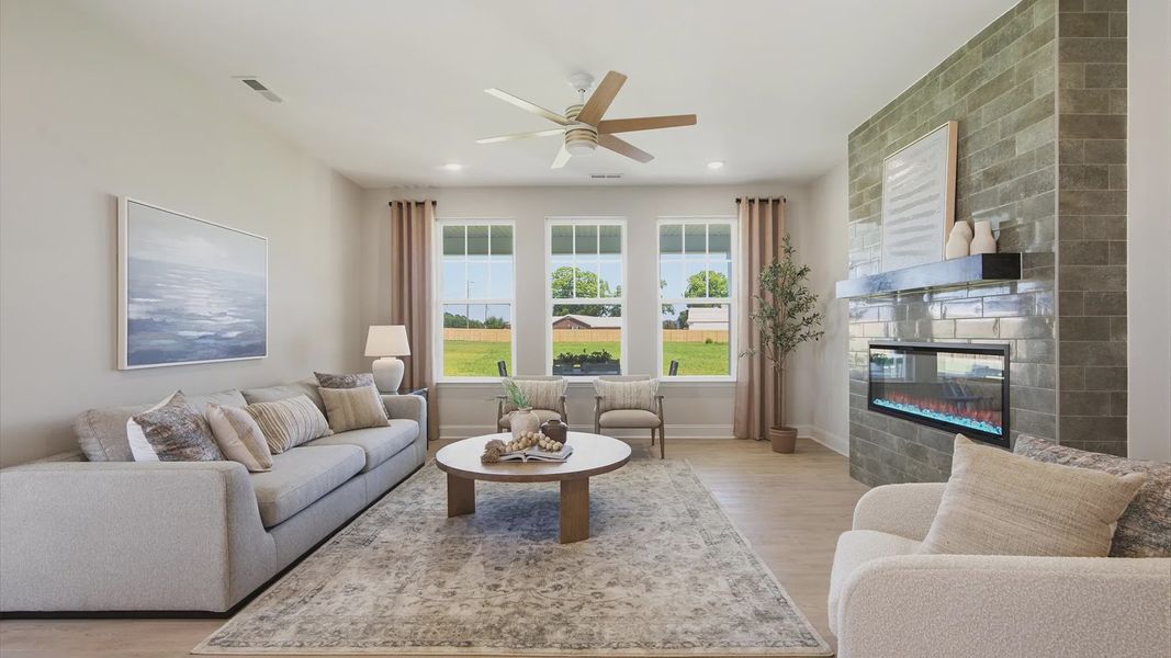 Furnished interior view inside a new home in Jasper Landing, Four Oaks (Image 42). Furnished interior view inside a new home in Jasper Landing, Four Oaks (Image 42).