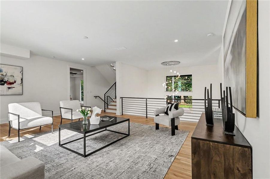 Furnished interior view inside a new home in , Atlanta (Image 13).