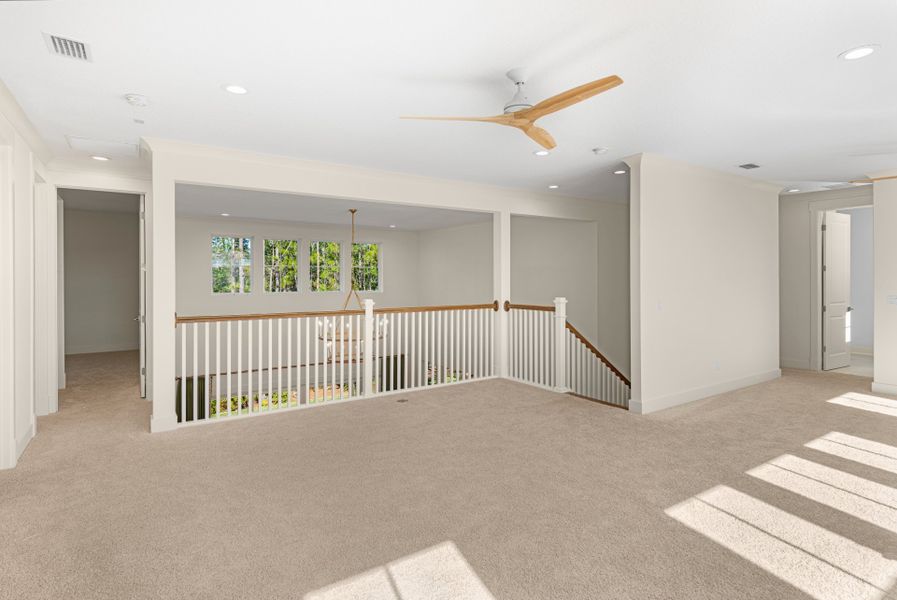 Representative unfurnished interior of a home built from the Seaside by Riverside Homes in Hidden Creek at SilverLeaf, St. Augustine (Image 80). Representative unfurnished interior of a home built from the Seaside by Riverside Homes in Hidden Creek at SilverLeaf, St. Augustine (Image 80).