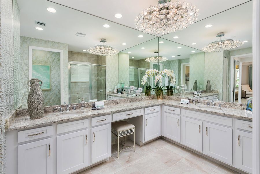 Representative furnished interior of a home built from the Ibis II by GL Homes in Valencia Vista at Riverland, Port St. Lucie (Image 8).