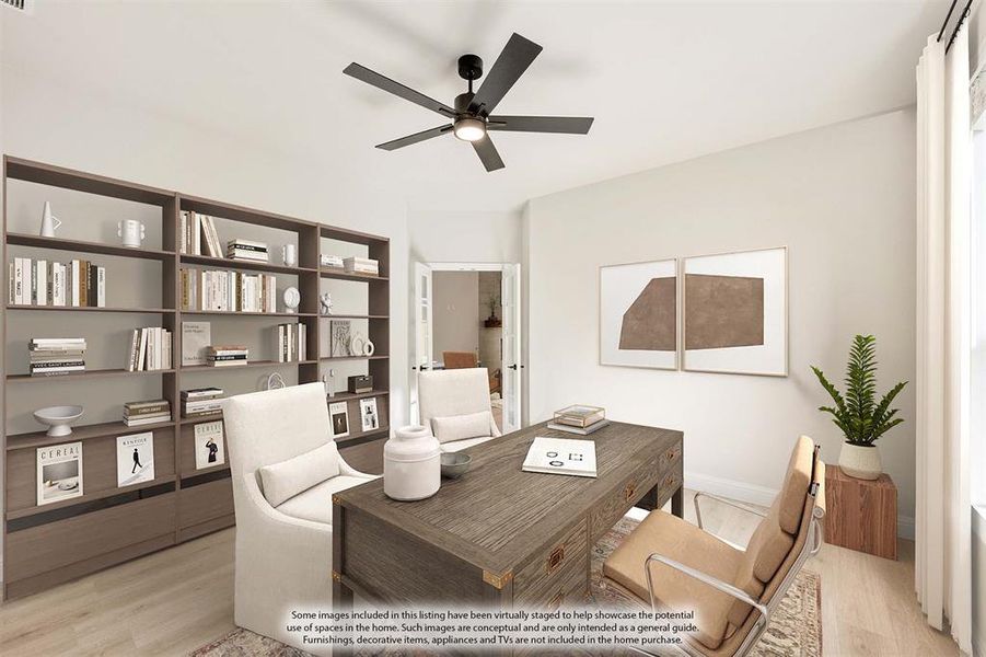 Furnished interior view inside a new home in Woodstone, Providence Village (Image 16).