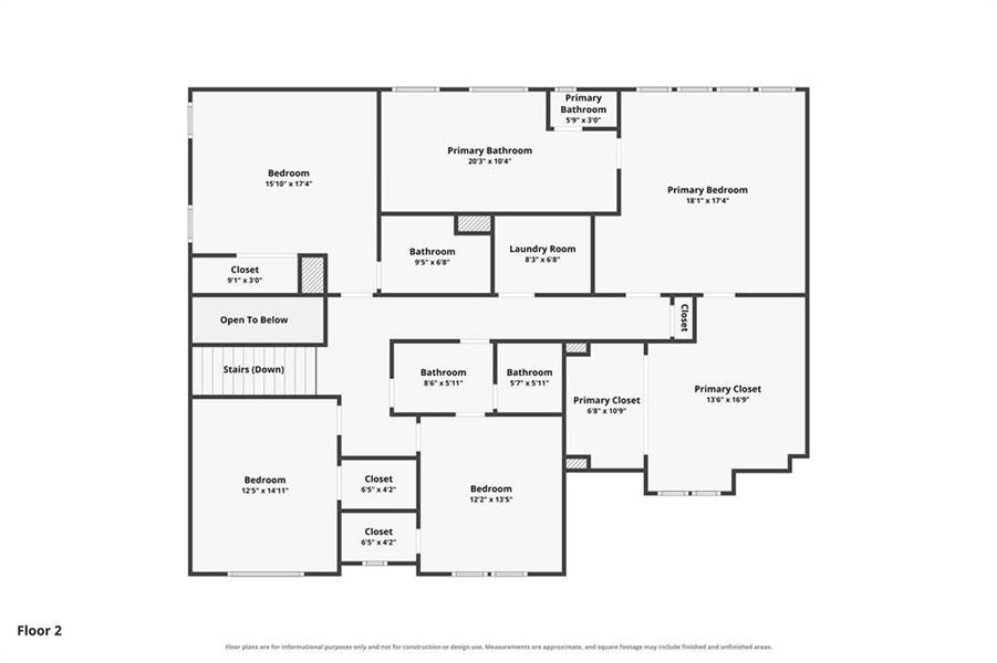 2D floor plan layout of this home in , Cumming, GA (Image 6).