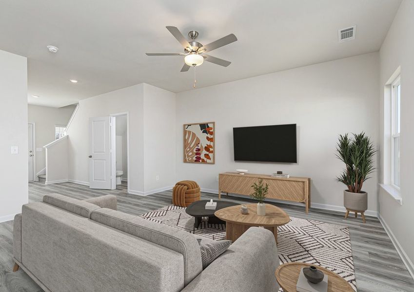Representative furnished interior of a home built from the Avery by LGI Homes in Lake Preserve at Jackson Trail, Hoschton (Image 3).