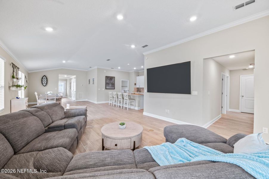 Furnished interior view inside a new home in Dorado at Entrada, St. Augustine (Image 43).