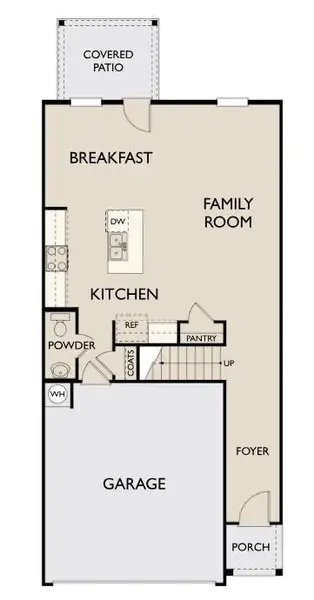 2D floor plan layout of this home in Eastlyn Crossing, Flowery Branch, GA (Image 5).