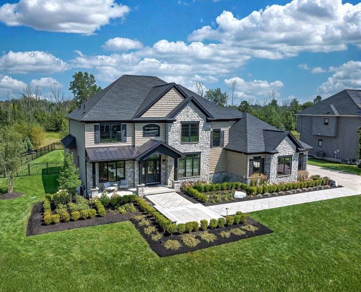 Representative exterior photo of a completed home built from the The Lexington by Forbes Capretto Homes in Birdsong Estates, Orchard Park, NY (Image 26).